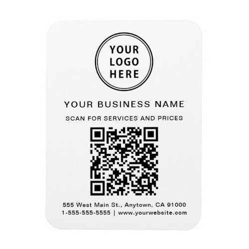 Promotional Business Logo QR Code Magnet