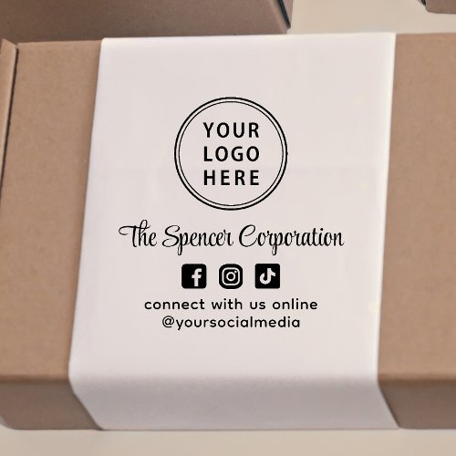 Promotional Business Logo Script Social Media Self_inking Stamp