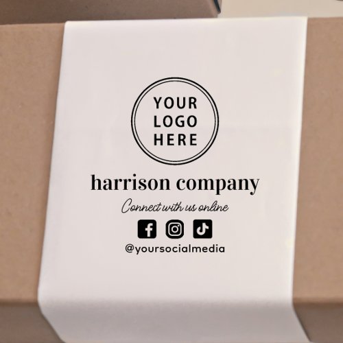Promotional Business Logo Social Media Self_inking Stamp