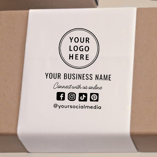 Promotional Business Logo Social Media Self_inking Stamp