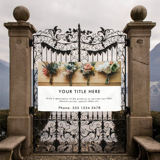 Promotional Business Photo Banner & Text (Creator Uploaded)