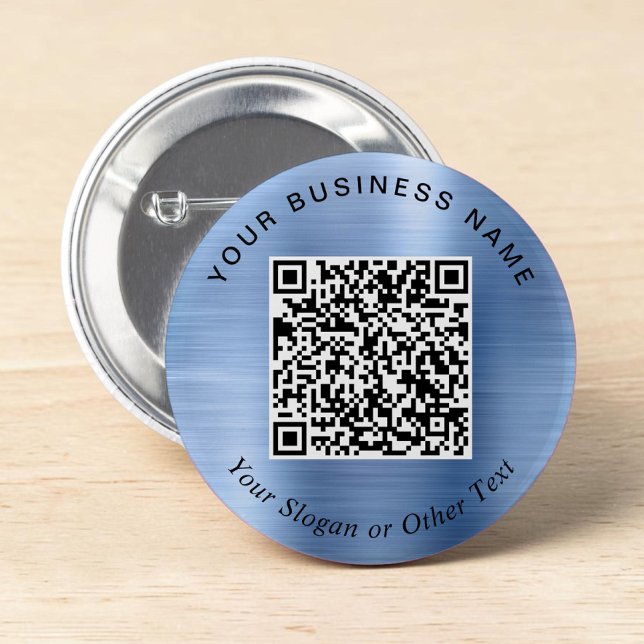 Promotional Business QR Code Blue Pin (Promotional Business QR Code Blue Pin)
