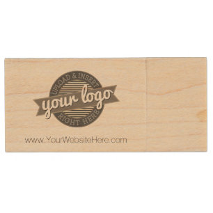 Promotional Business Supplies with Logo Wood USB Flash Drive