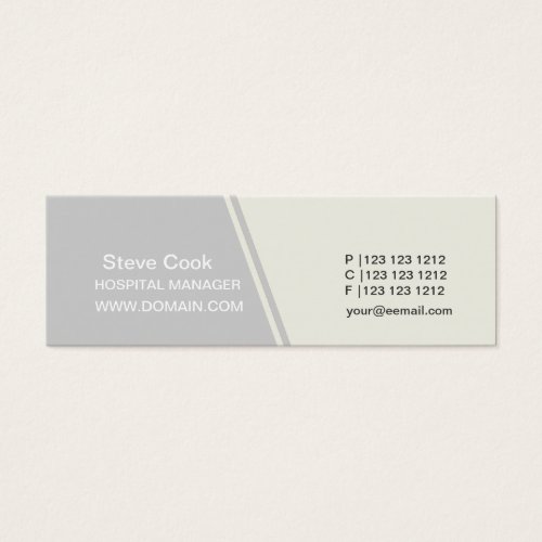 Promotional Calling  Diagonal Profile Business Card Template