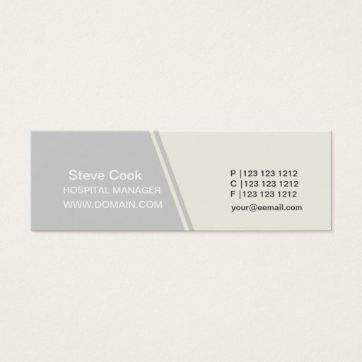 Customizable Promotional Calling  Diagonal Profile Business Card Template