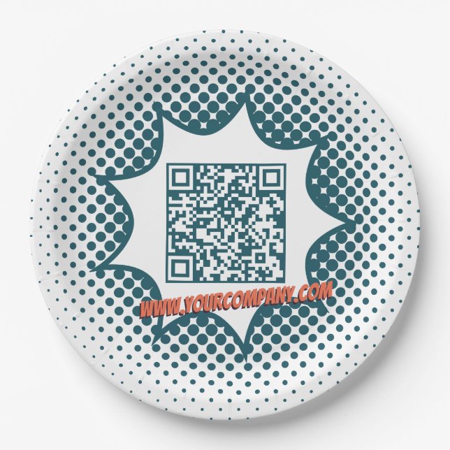 Promotional Cleaning Service Custom WWW  Paper Plates (Front)