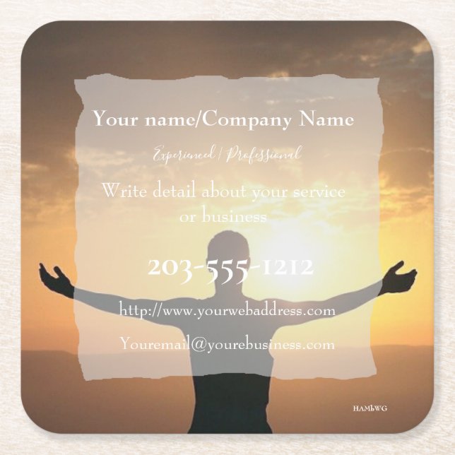 Promotional Coaster you customize - HAMbyWG (Front)