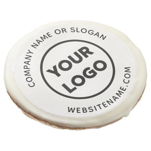 Promotional Company Logo and Text Business Event Sugar Cookie