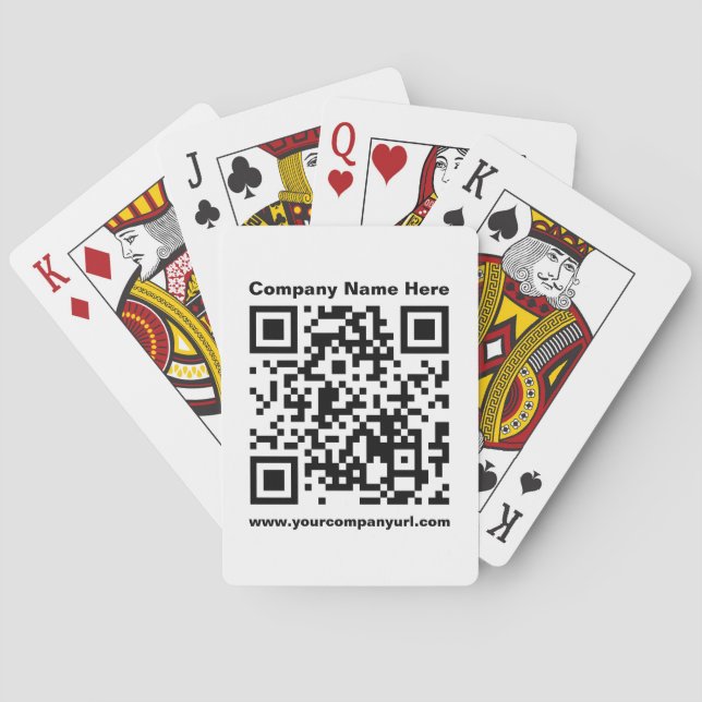 Promotional Company QR Code Playing Cards (Back)