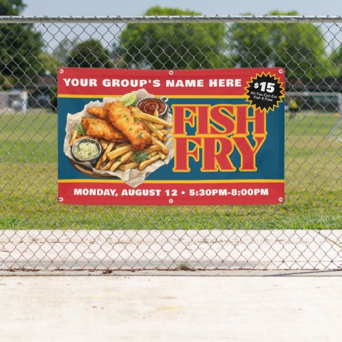 Promotional Custom Fish Fry Fundraiser Banner