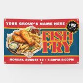 Promotional Custom Fish Fry Fundraiser Banner | Zazzle