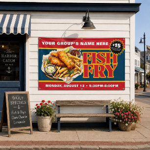 Promotional Custom Fish Fry Fundraiser Banner