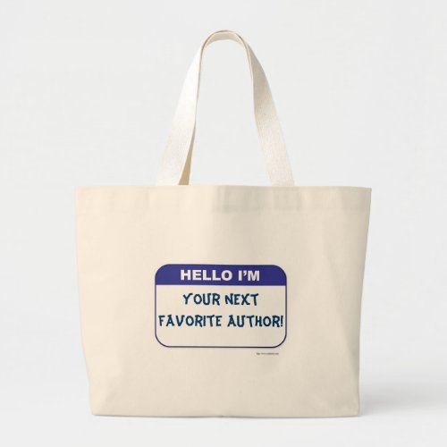 Promotional Custom Name Tag Market Yourself Large Tote Bag