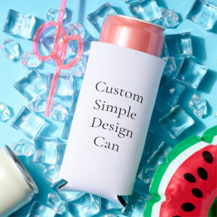 promotional Custom Simple Foam Slim Seltzer Can Cooler