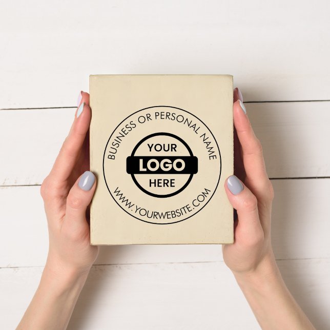 Promotional Customized Company Logo Name Website Rubber Stamp (Creator Uploaded)