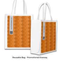 Promotional Diamond Pattern Gray Orange 