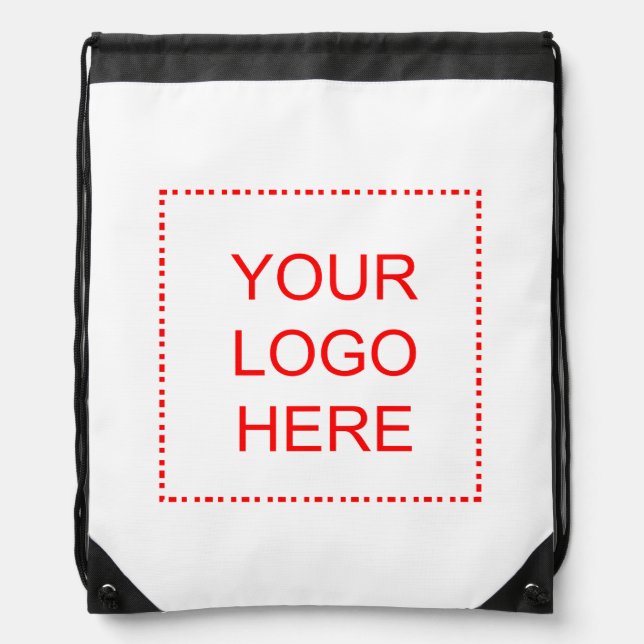 Promotional drawstring bag with your logo or photo (Front)