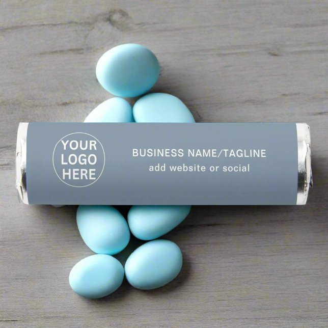Promotional Dusty Blue Company Logo & Text  Breath Savers® Mints (Creator Uploaded)