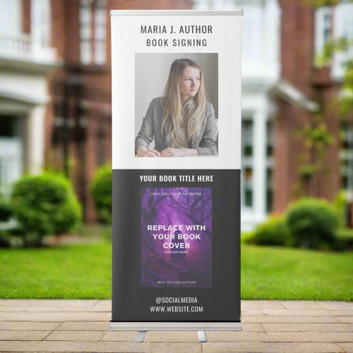Promotional Event Book Signing Author Writer  Retractable Banner