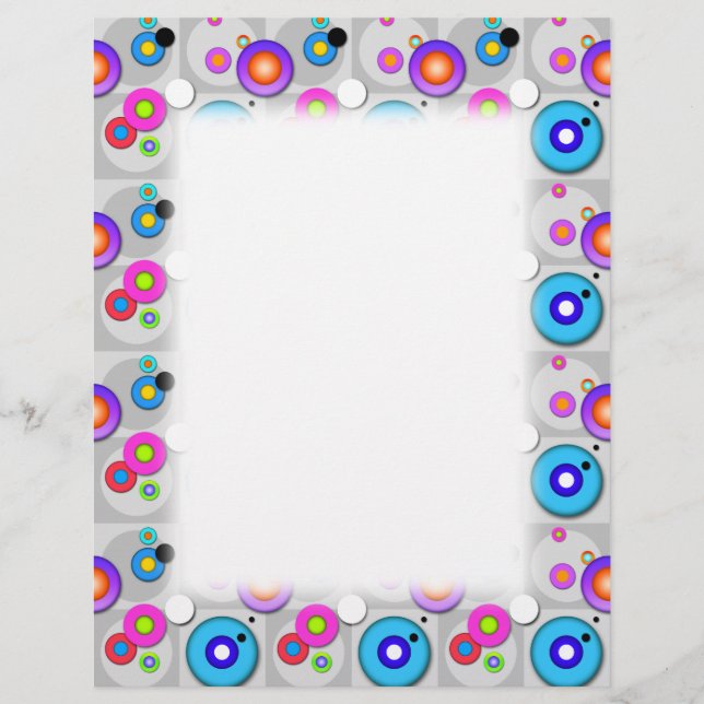 Promotional FLYER - Pop Art CIRCLES DESIGN (Front)