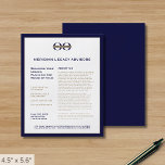 Promotional Flyer with Logo<br><div class="desc">A simple custom navy blue and gold business flyer template in a modern minimalist style that can be easily updated with your company logo,  contact details,  and custom flyer text. Ideal for marketing products,  services,  promotions,  event pricing,  and more. Perfect for business professionals looking to enhance their brand presence.</div>