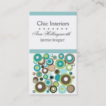 Promotional Fun Playful Geometric Modern Design Business Card by 911business at Zazzle