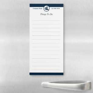 Promotional Gift Financial Planner Logo & Text Mag Magnetic Notepad