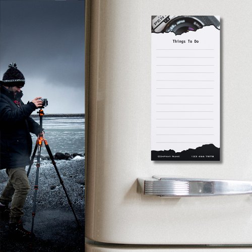 Promotional Gift Photographer Custom Image  Text  Magnetic Notepad