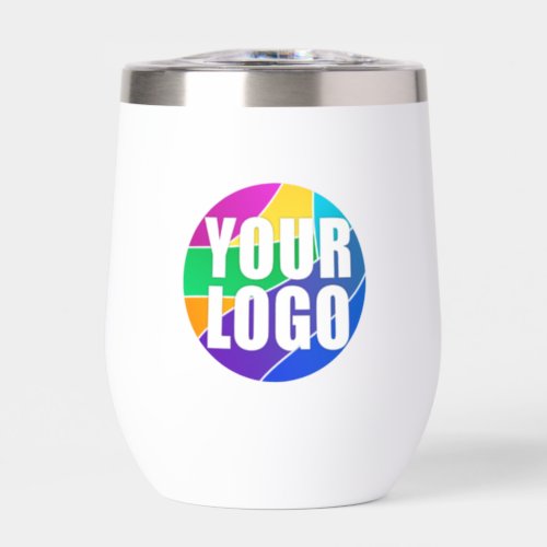 Promotional Giveaway Business Logo on Both Sides Thermal Wine Tumbler