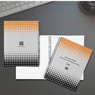 Promotional Gray Orange Black Company Appointment Planner