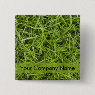 Promotional Green Grass Lawn Service Button