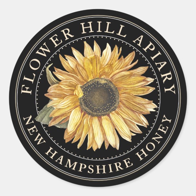 Promotional Honey Jar Lid Label or Party Favor (Front)