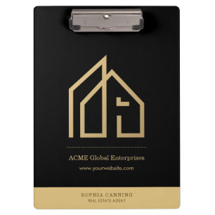 Promotional Item Modern Real Estate Custom Logo Clipboard