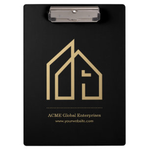 Promotional Item Modern Real Estate Custom Logo Clipboard