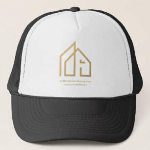 Promotional Item Modern Real Estate Custom Logo Trucker Hat
