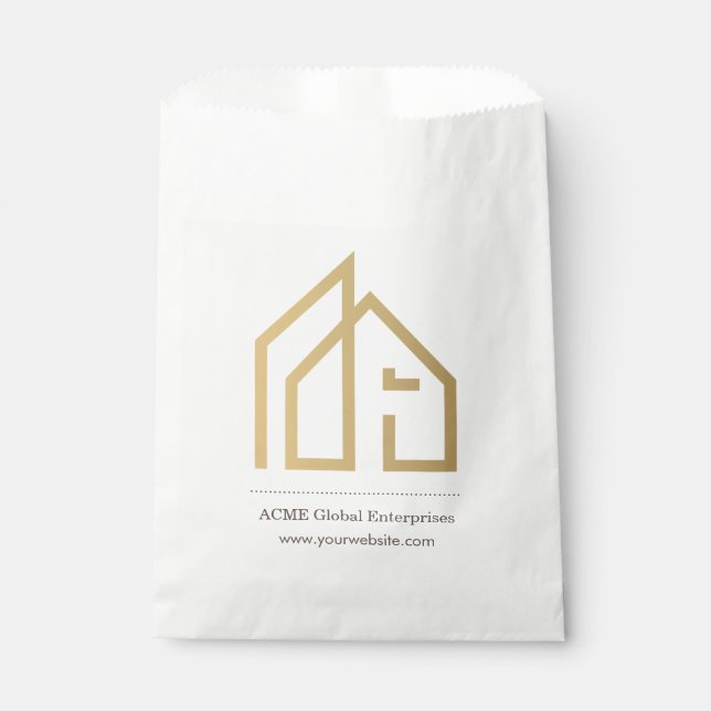 Promotional Item Modern Real Estate Favor Bag (Front)