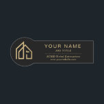 Promotional Item Modern Real Estate Name Tag<br><div class="desc">Promotional Items No Minimum, Logo Name Tag Easily personalize this high quality note book with your own company logo and custom text. No minimum and no set up fee! Available in many sizes and colors. Create and increase your brand awareness with trade show giveaways, corporate gifts for clients, event giveaways...</div>