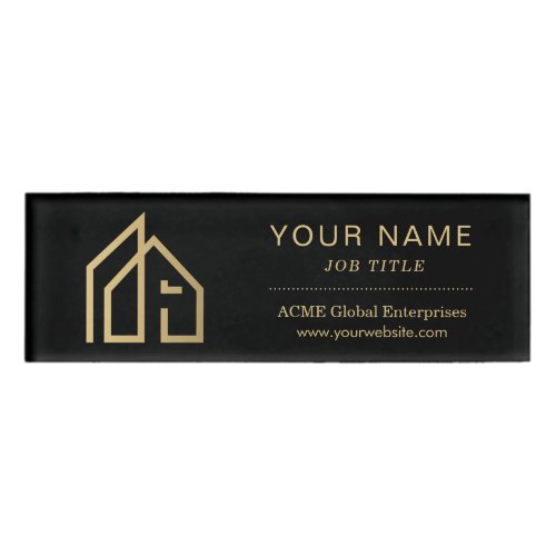 Promotional Item Modern Real Estate Name Tag