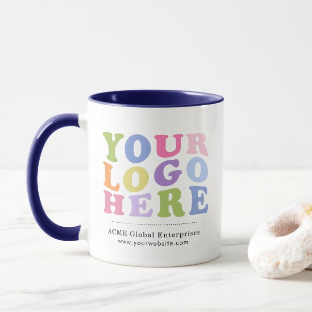 Promotional Items No Minimum, Add Your Logo   Mug (With Donut)