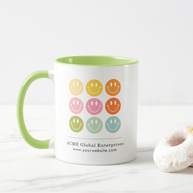 Promotional Items No Minimum, Add Your Logo   Mug (With Donut)
