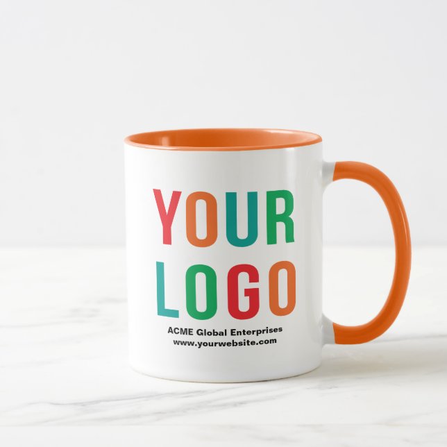 Promotional Items No Minimum, Color Logo Mugs (Right)