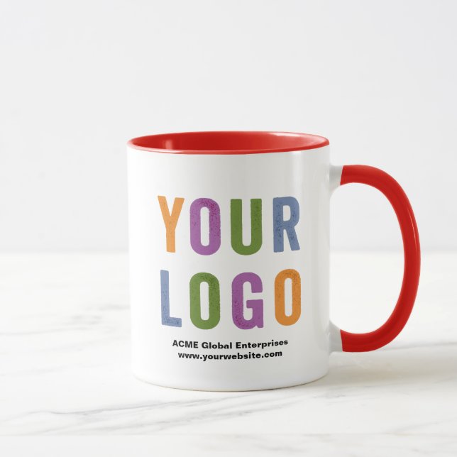 Promotional Items No Minimum, Color Logo Mugs (Right)