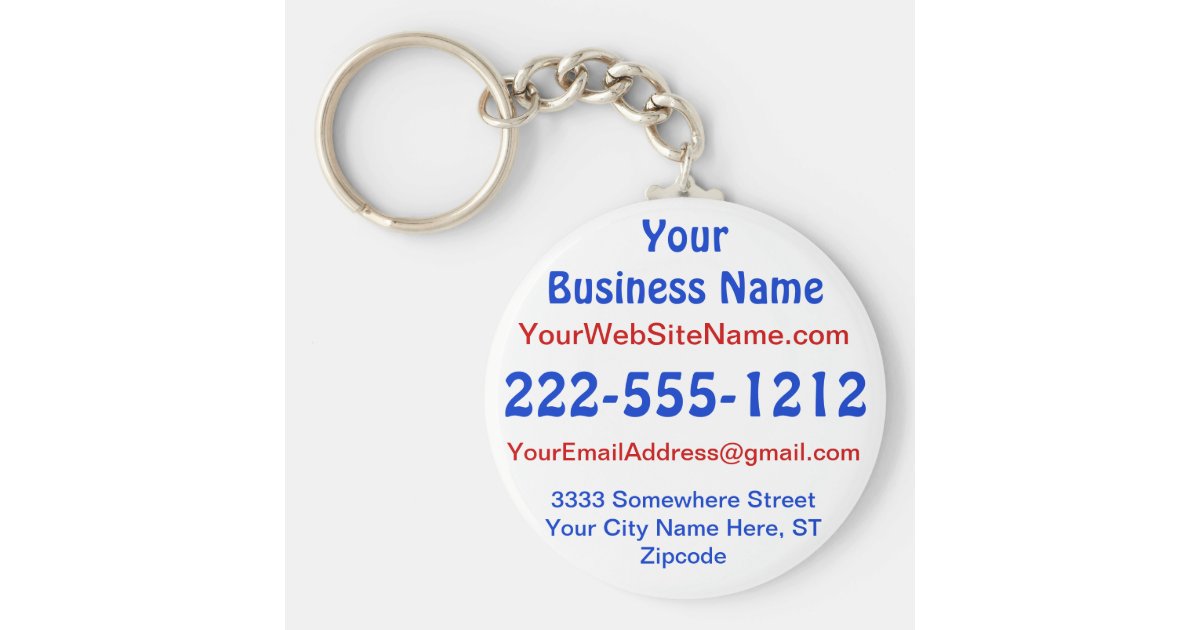 Promotional Keychains No Minimum, Small Business
