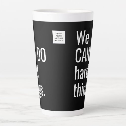 Promotional Latte Mug Business Logo No Minimum Zazzle