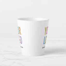 Promotional Latte Mug Custom Business Logo Branded | Zazzle