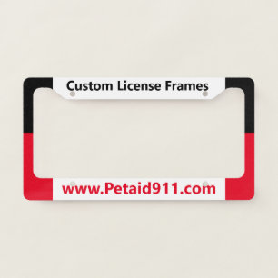Promotional  license plate frame