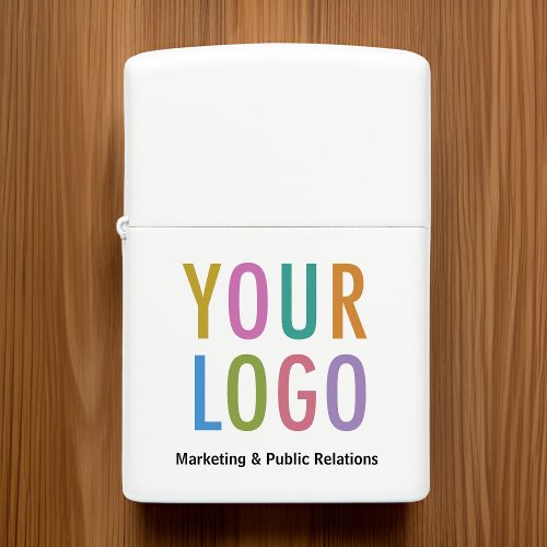 Promotional Lighter Custom Logo Zippo White Matte