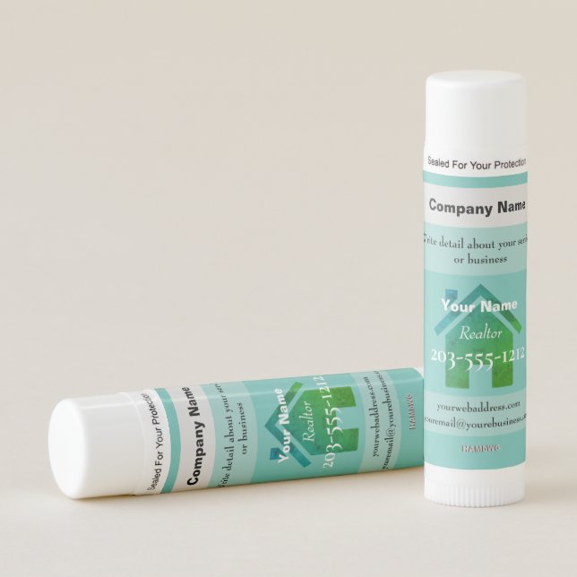 Promotional Lip Balm for Realtors  - HAMbyWG (Front)