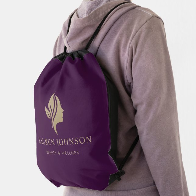 Promotional Logo for Wellness Beauty Business Drawstring Bag (Insitu)