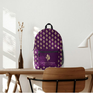 Promotional Logo for Wellness Beauty Business Printed Backpack